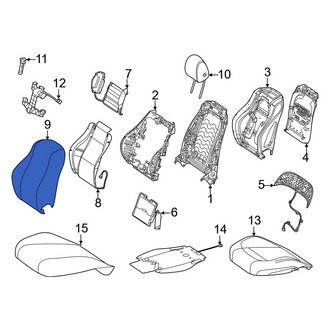 Mercedes-Benz OE - Front Left Seat Back Cushion Cover