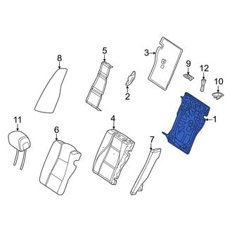 Mercedes-Benz OE - Center Left Seat Back Frame