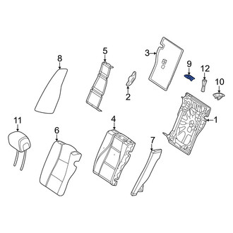 Mercedes-Benz OE - Center Left Seat Belt Guide