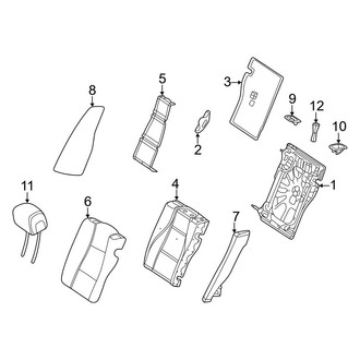 Mercedes-Benz OE - Seats & Tracks - Second Row Seats (60% Side, Upper Components, W/O Power)