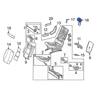 Mercedes-Benz OE - Center Right Headrest