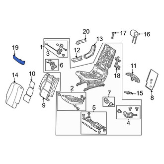 Mercedes-Benz OE - Center Right Seat Frame Trim Panel