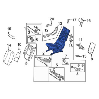 Mercedes-Benz OE - Center Right Seat Frame