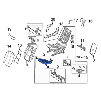 Mercedes-Benz OE - Center Right Seat Frame