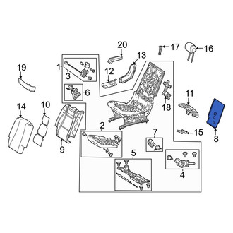 Mercedes-Benz OE - Center Right Seat Back Panel