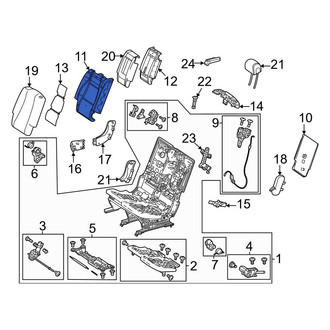 Mercedes-Benz OE - Center Left Outer Seat Back Cushion