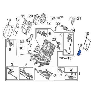 Mercedes-Benz OE - Center Left Outer Seat Hinge Cover