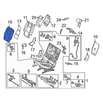 Mercedes-Benz OE - Center Left Outer Seat Back Cushion Cover
