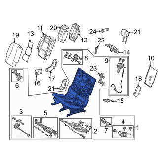 Mercedes-Benz OE - Center Left Seat Frame