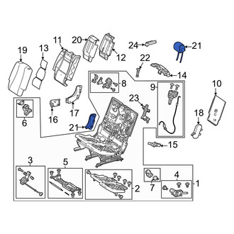 Mercedes-Benz OE - Center Right Headrest
