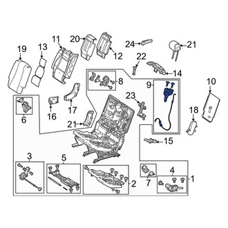 Mercedes-Benz OE - Center Left Folding Seat Release Cable