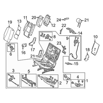 Mercedes-Benz OE - Seats & Tracks - Second Row Seats (60% Side, Upper Components, With Power)