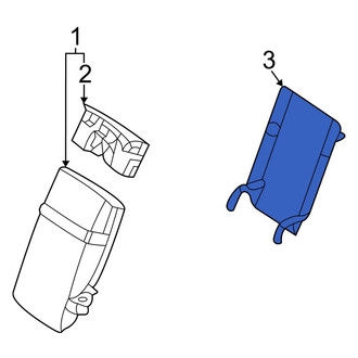 Mercedes-Benz OE - Center Left Outer Seat Back Panel