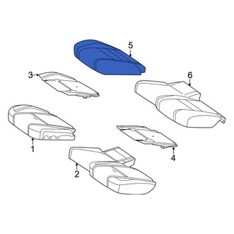 Mercedes-Benz OE - Center Right Seat Cover