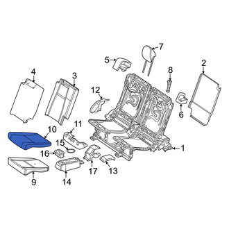 Mercedes-Benz OE - Center Left Seat Cover