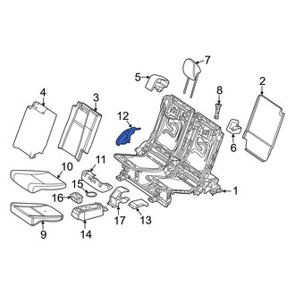 Mercedes-Benz OE - Center Left Outer Seat Hinge Cover