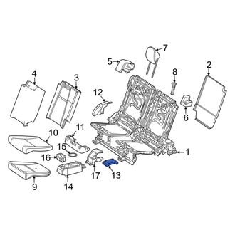 Mercedes-Benz OE - Center Left Outer Seat Track Cover