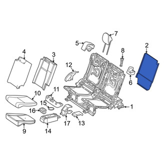 Mercedes-Benz OE - Center Left Outer Seat Back Panel
