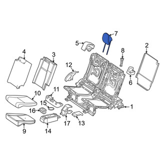 Mercedes-Benz OE - Center Left Outer Headrest