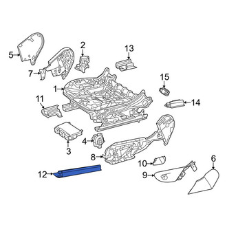 Mercedes-Benz OE - Front Left Inner Seat Track Cover
