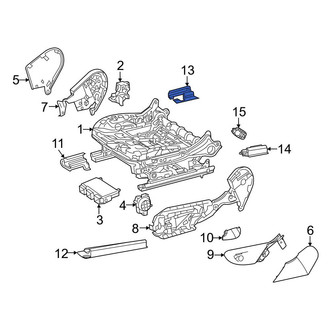 Mercedes-Benz OE - Rear Right Outer Seat Track Cover