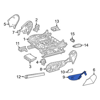 Mercedes-Benz OE - Front Right Seat Trim Panel