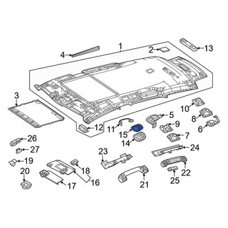 Mercedes-Benz OE - Right Speaker Cover Bracket
