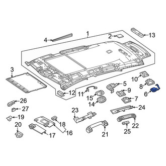 Mercedes-Benz OE - Rear Left Roof Bezel Bracket