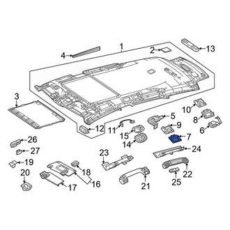 Mercedes-Benz OE - Front Left Roof Bezel