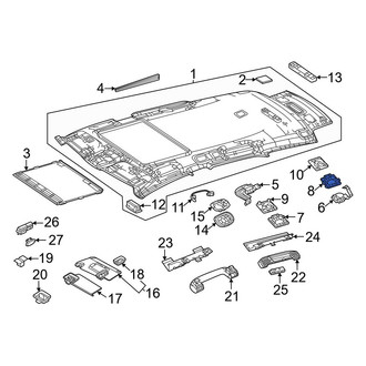 Mercedes-Benz OE - Rear Left Roof Bezel