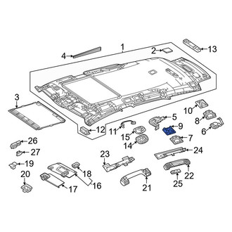 Mercedes-Benz OE - Front Left Roof Bezel