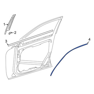Mercedes-Benz OE - Front Left Door Reveal Molding