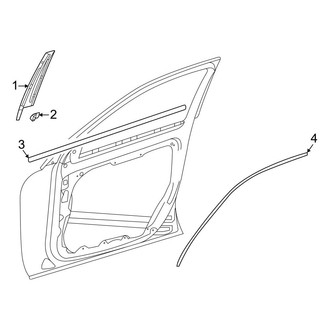 Mercedes-Benz OE - Front Door - Exterior Trim