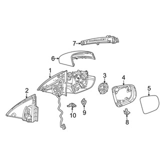 Mercedes-Benz OE - Front Door - Outside Mirrors