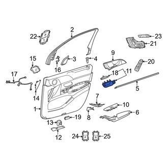 Mercedes-Benz OE - Rear Left Outer Exterior Door Handle