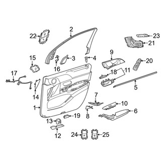 Mercedes-Benz OE - Front Door - Interior Trim