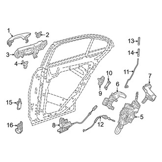 Mercedes-Benz OE - Rear Door - Lock & Hardware