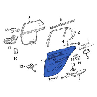 Mercedes-Benz OE - Front Right Inner Door Interior Trim Panel