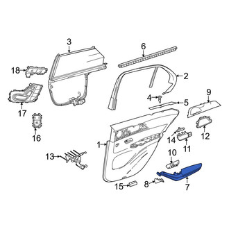 Mercedes-Benz OE - Front Left Door Armrest