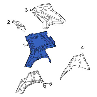 Mercedes-Benz OE - Rear Left Inner Quarter Panel