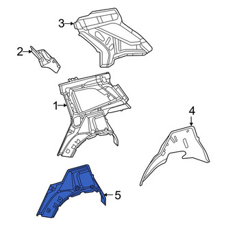 Mercedes-Benz OE - Rear Left Outer Wheel Housing Side Panel