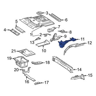 Mercedes-Benz OE - Front Right Rearward Frame Side Member