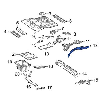 Mercedes-Benz OE - Front Right Rearward Frame Side Member