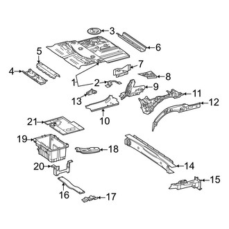 Mercedes-Benz OE - Rear Body & Floor - Floor & Rails