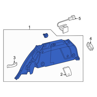 Mercedes-Benz OE - Rear Left Interior Quarter Panel Trim Panel