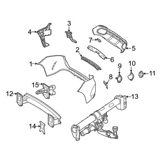 Mercedes-Benz OE - Rear Bumper - Bumper & Components (W/O AMG Line)