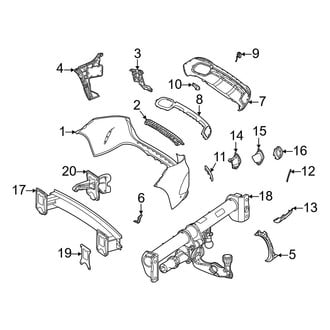 Mercedes-Benz OE - Rear Bumper - Bumper & Components (With AMG Line)