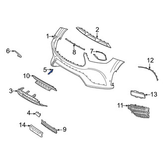 Mercedes-Benz OE - Front Lower Tow Eye Cap
