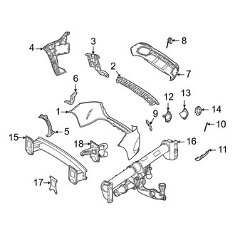 Mercedes-Benz OE - Rear Bumper - Bumper & Components