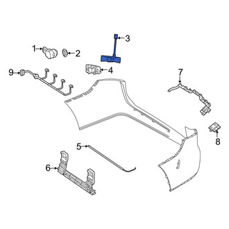 Mercedes-Benz OE - Rear Blind Spot Detection System Warning Sensor